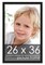 26x36 Modernist Black Picture Frame - UV Acrylic, Foam Board Backing, Hanging Hardware